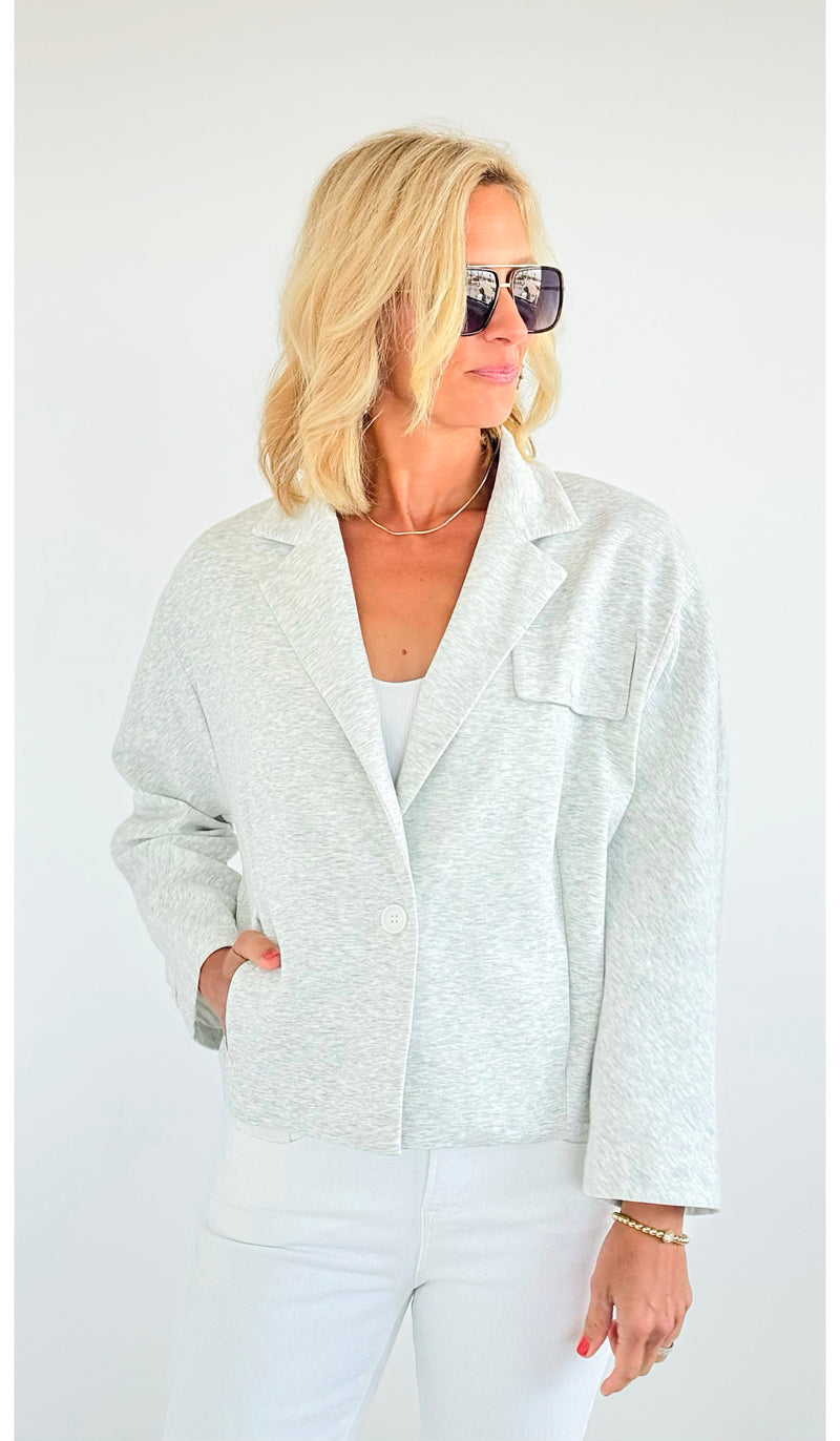 Oversized Button Closure Blazer-160 Jackets-BucketList-Coastal Bloom Boutique, find the trendiest versions of the popular styles and looks Located in Indialantic, FL