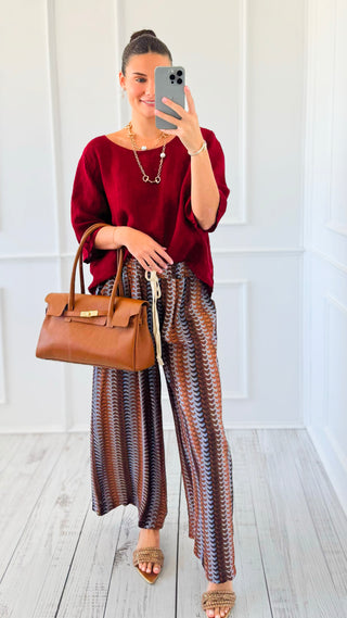 Tidal Lines Italian Pants