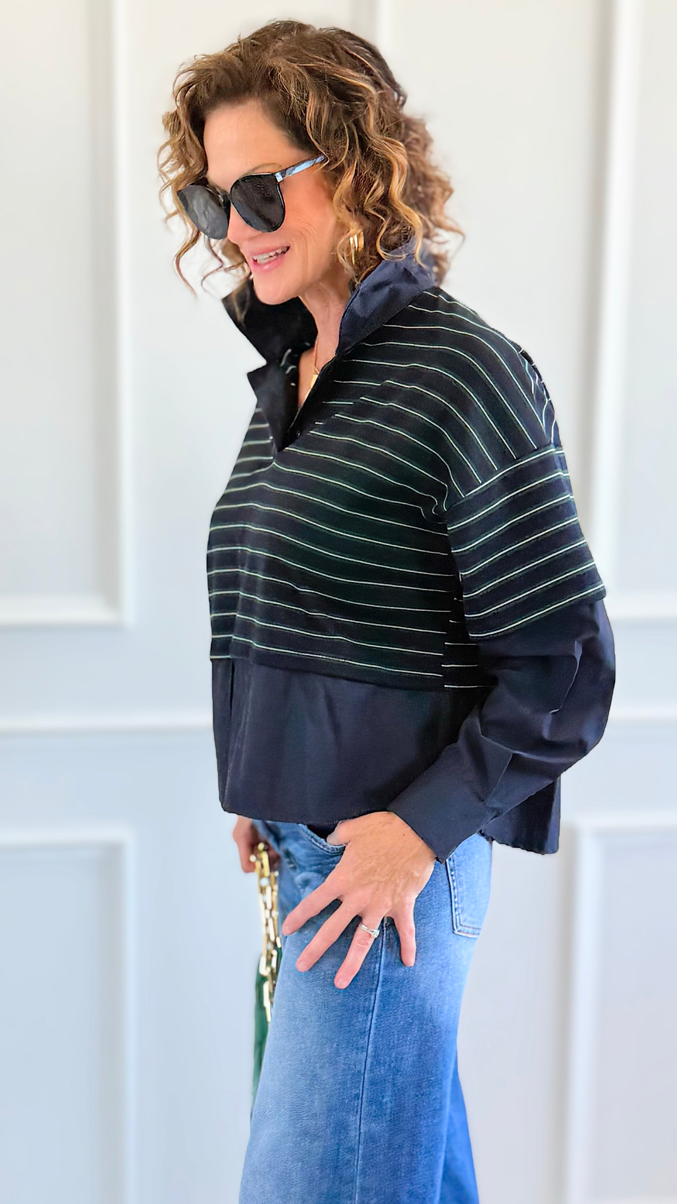 Double Debut Italian Top-110 Long Sleeve Tops-BETTER GO-Coastal Bloom Boutique, find the trendiest versions of the popular styles and looks Located in Indialantic, FL