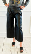 Allure Faux Leather Italian Wide- Leg Pant-100 Pants-AZUL MONACO-Coastal Bloom Boutique, find the trendiest versions of the popular styles and looks Located in Indialantic, FL