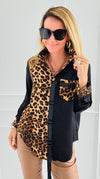 Wild Signature Blouse-110 Long Sleeve Tops-7Mango7-Coastal Bloom Boutique, find the trendiest versions of the popular styles and looks Located in Indialantic, FL