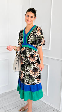 Palm Springs Color Block Dress - Black-200 Dresses/Jumpsuits/Rompers-VOY-Coastal Bloom Boutique, find the trendiest versions of the popular styles and looks Located in Indialantic, FL
