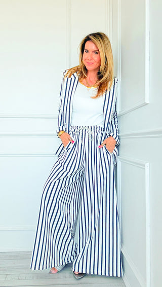 Caroline Italian Pant- Navy
