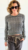Twist & Texture Sweater-140 Sweaters-Weilco-Coastal Bloom Boutique, find the trendiest versions of the popular styles and looks Located in Indialantic, FL