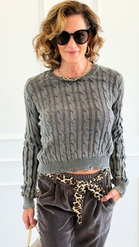 Twist & Texture Sweater-140 Sweaters-Weilco-Coastal Bloom Boutique, find the trendiest versions of the popular styles and looks Located in Indialantic, FL