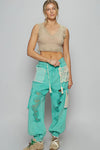 Jungle Crochet Jogger - Green-170 Bottoms-pol-Coastal Bloom Boutique, find the trendiest versions of the popular styles and looks Located in Indialantic, FL