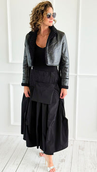 Structured Elegance Italian Skirt-170 bottoms-Mitica & Co-Coastal Bloom Boutique, find the trendiest versions of the popular styles and looks Located in Indialantic, FL