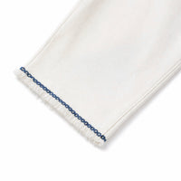 Stitched Trim Wide Leg Pants