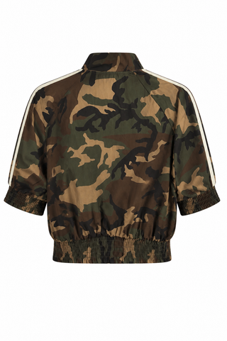 Camo Crush Edge Stripe Zip Italian Jacket