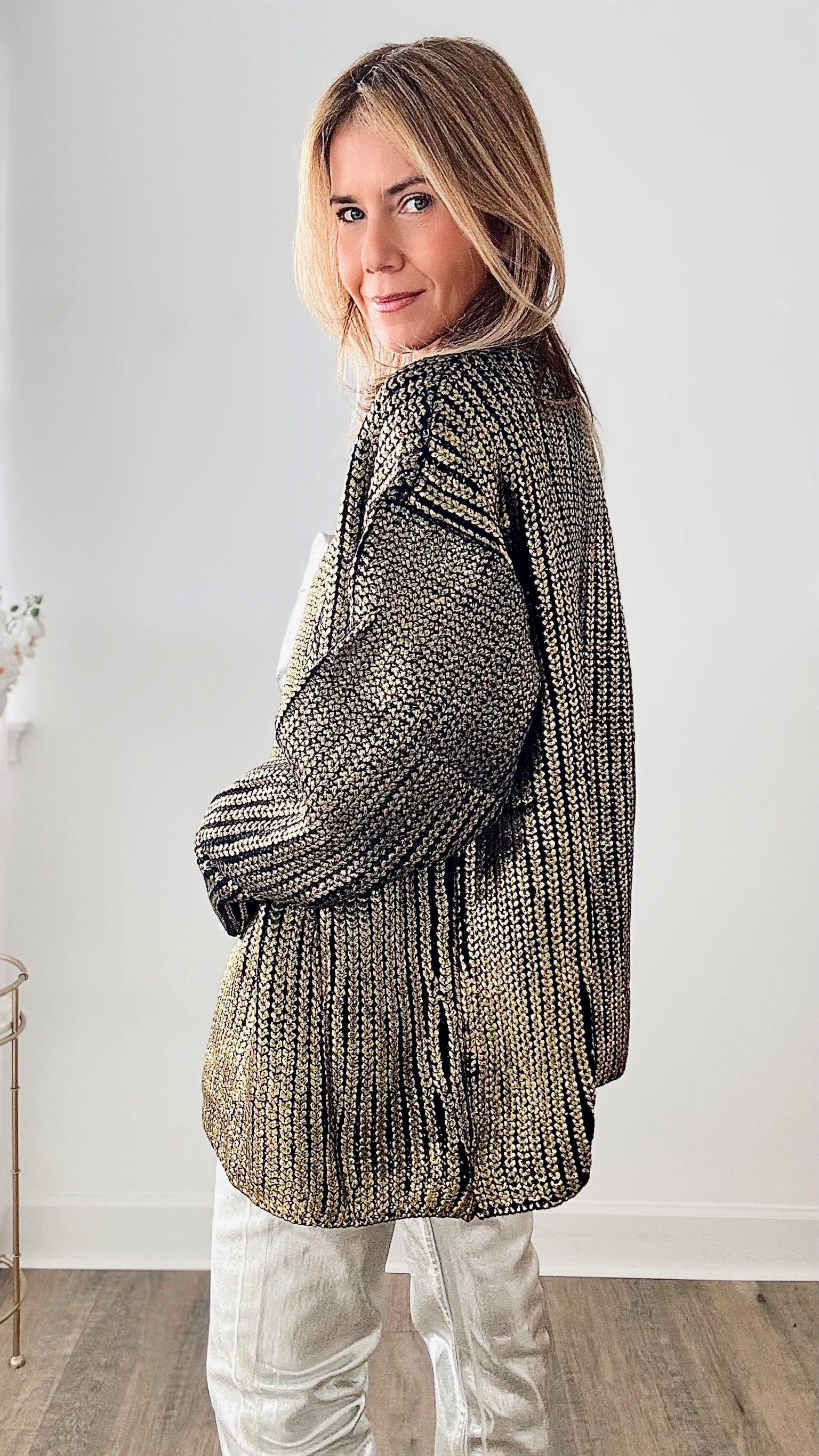 Nightingale Chunky Knit Cardigan - Champagne-150 Cardigans/Layers-BIBI-Coastal Bloom Boutique, find the trendiest versions of the popular styles and looks Located in Indialantic, FL