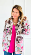 Wild Flowers High Point Italian Jacket-160 Jackets-GI STUDIO-Coastal Bloom Boutique, find the trendiest versions of the popular styles and looks Located in Indialantic, FL