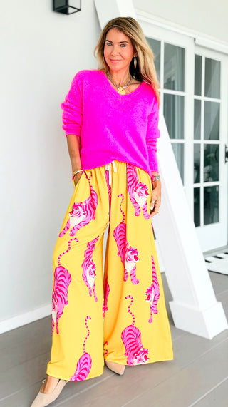 Pink Prowl Riviera Italian Pants