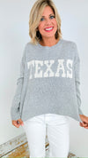 Texas Pride Knit Sweater-140 Sweaters-Staccato-Coastal Bloom Boutique, find the trendiest versions of the popular styles and looks Located in Indialantic, FL