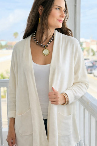 Classic Retreat Open Cardigan Sweater