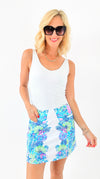 Painterly Print Mini Skort-170 Bottoms/Shorts-ARYEH-Coastal Bloom Boutique, find the trendiest versions of the popular styles and looks Located in Indialantic, FL