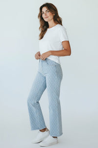 Retro Luxe Fit Denim Pants-190 Denim-RISEN JEANS-Coastal Bloom Boutique, find the trendiest versions of the popular styles and looks Located in Indialantic, FL