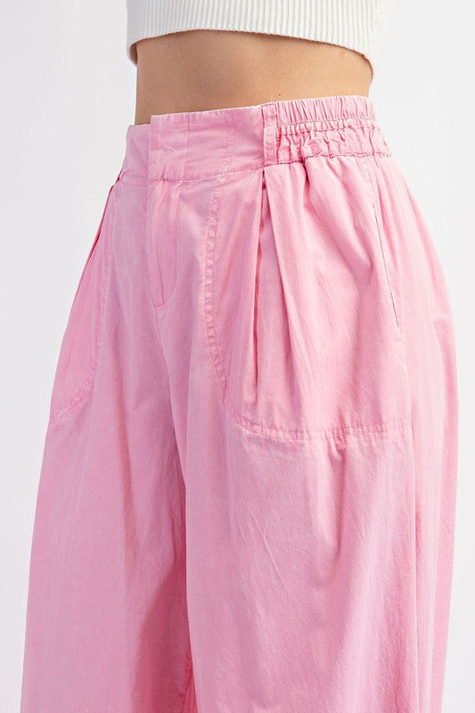 Mineral Washed Jogger Pants - Pink-180 Joggers-EESOME-Coastal Bloom Boutique, find the trendiest versions of the popular styles and looks Located in Indialantic, FL