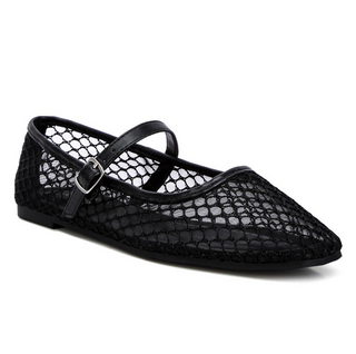 Mesh Mary Jane Flats