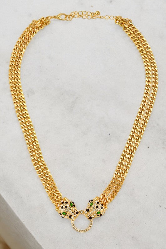 Running Wild CZ Necklace Set-230 Jewelry-ICCO ACCESSORIES-Coastal Bloom Boutique, find the trendiest versions of the popular styles and looks Located in Indialantic, FL