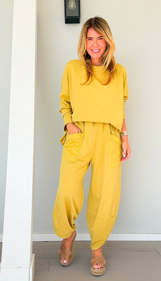 La Spezia Italian Barrel Cotton Set - Mustard