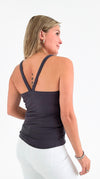 Isla Ribbed Cami - Ash Grey-220 Intimates-Zenana-Coastal Bloom Boutique, find the trendiest versions of the popular styles and looks Located in Indialantic, FL