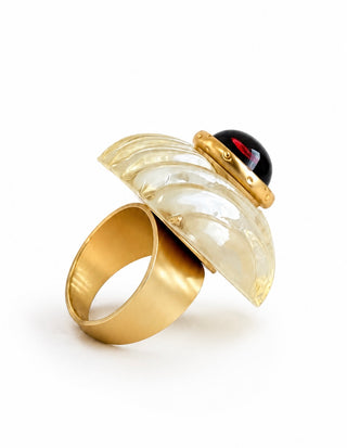 Amber Dome Ring
