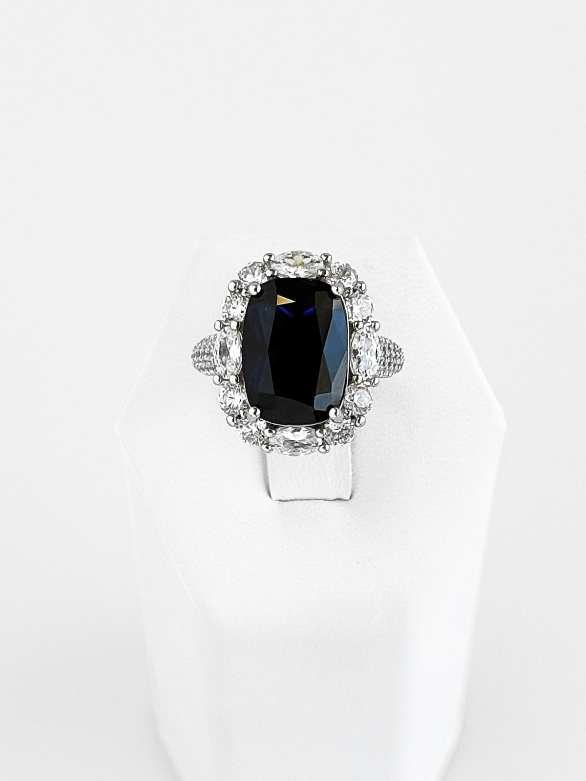 Vintage Halo Oval Ring- Sapphire-230 Jewelry-NYC-Coastal Bloom Boutique, find the trendiest versions of the popular styles and looks Located in Indialantic, FL