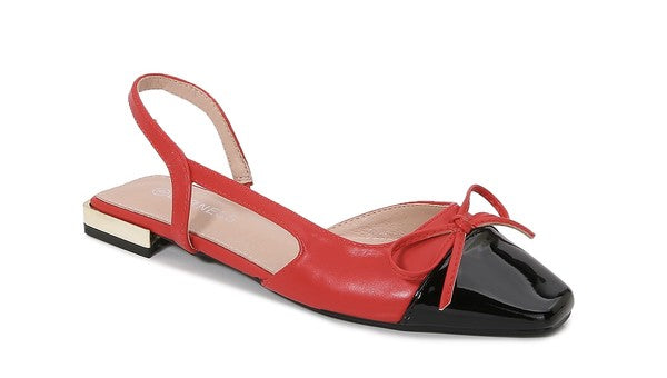 Two Tone Flat Sandals - Cherry-250 Shoes-Shoe La La-Coastal Bloom Boutique, find the trendiest versions of the popular styles and looks Located in Indialantic, FL