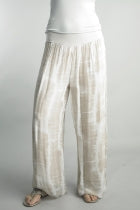 Tie Die Silk Italian Pant-170 Bottoms-Tempo-Coastal Bloom Boutique, find the trendiest versions of the popular styles and looks Located in Indialantic, FL