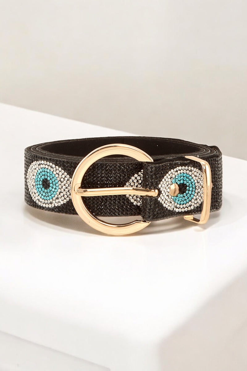 CZ Micropaved Eye Belt-260 Other Accessories-ICCO ACCESSORIES-Coastal Bloom Boutique, find the trendiest versions of the popular styles and looks Located in Indialantic, FL