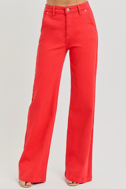 Effortless Chic Wide-Leg Pants-190 Denim-Risen-Coastal Bloom Boutique, find the trendiest versions of the popular styles and looks Located in Indialantic, FL