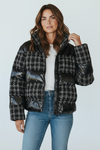 Moonlit Matrix Puffer Jacket-160 Jackets-Rousseau-Coastal Bloom Boutique, find the trendiest versions of the popular styles and looks Located in Indialantic, FL