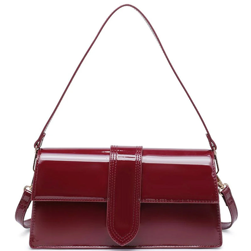 Sleek Gloss Shoulder Bag-260 Other Accessories-joia-Coastal Bloom Boutique, find the trendiest versions of the popular styles and looks Located in Indialantic, FL