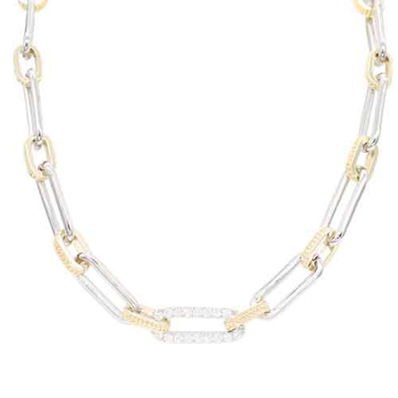 Gold & Silver Toggle Necklace-230 Jewelry-joia-Coastal Bloom Boutique, find the trendiest versions of the popular styles and looks Located in Indialantic, FL