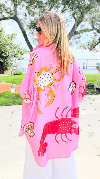 Lobster Roll Italian Button Down Top