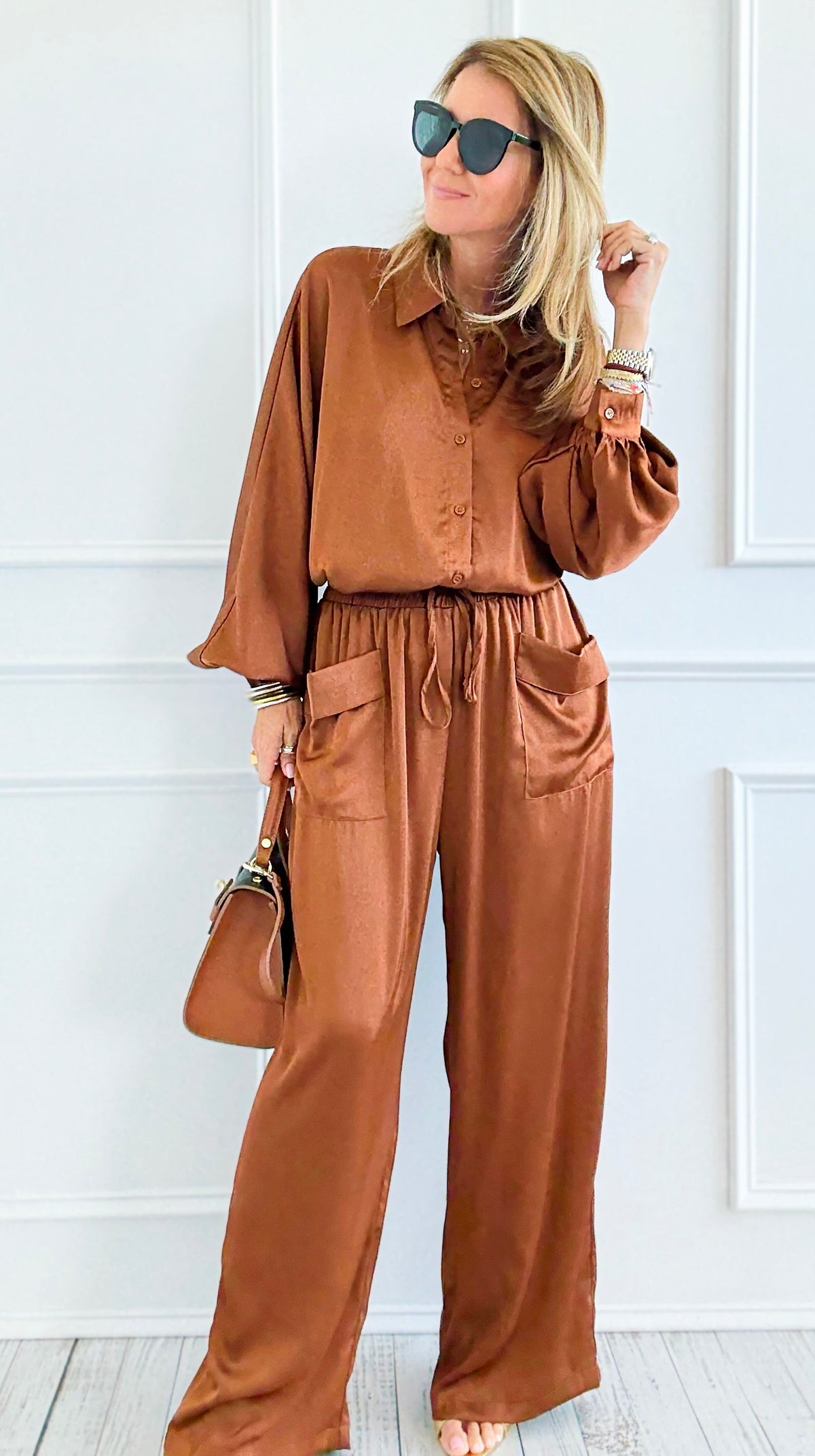 Slow Mornings Set - Toffee-210 Loungewear/Sets-Jodifl-Coastal Bloom Boutique, find the trendiest versions of the popular styles and looks Located in Indialantic, FL