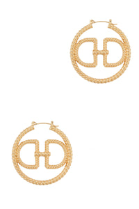 Bold Glam Circular Earrings-230 Jewelry-ICCO ACCESSORIES-Coastal Bloom Boutique, find the trendiest versions of the popular styles and looks Located in Indialantic, FL