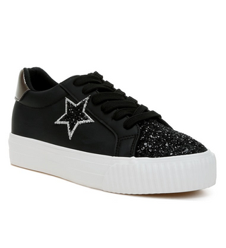 Star Platform Lace Up Sneakers