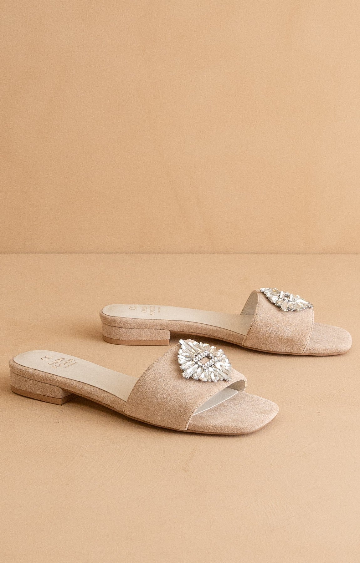 Crown Jewel Slip-On Sandals-250 Shoes-Oasis Society-Coastal Bloom Boutique, find the trendiest versions of the popular styles and looks Located in Indialantic, FL
