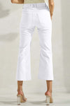 Flared Elegance Cropped Pants - White-170 Bottoms-YELETE-Coastal Bloom Boutique, find the trendiest versions of the popular styles and looks Located in Indialantic, FL