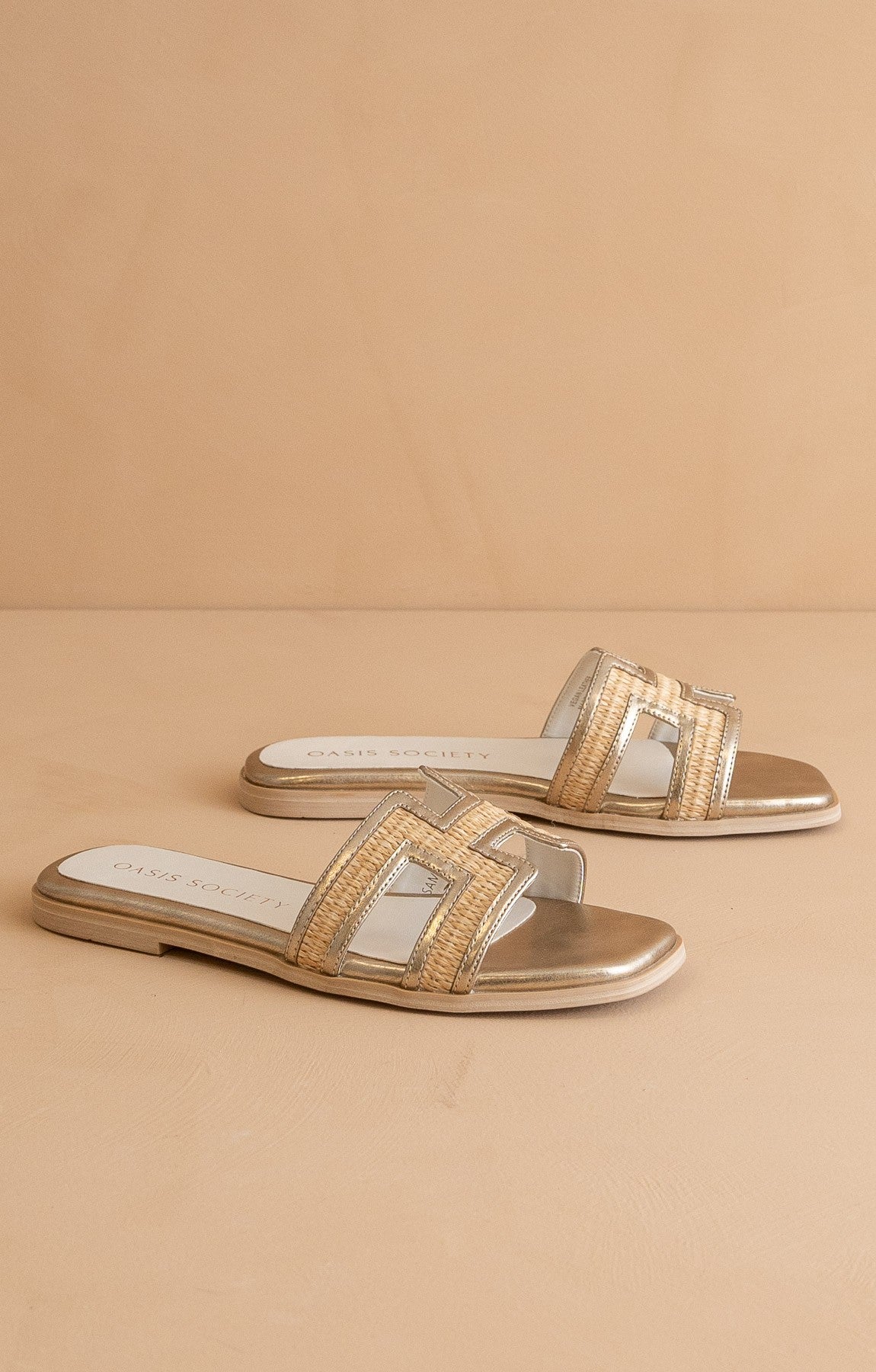 Golden Hour Slide Sandals-250 Shoes-Oasis Society-Coastal Bloom Boutique, find the trendiest versions of the popular styles and looks Located in Indialantic, FL