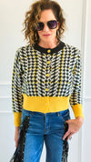 Checkmate Charm Cardigan-150 Cardigans/Layers-ROUSSEAU-Coastal Bloom Boutique, find the trendiest versions of the popular styles and looks Located in Indialantic, FL