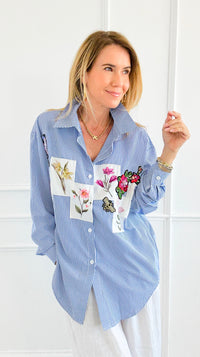 Botanical Gardens Blouse-170 Bottoms-SEÑORITA C-Coastal Bloom Boutique, find the trendiest versions of the popular styles and looks Located in Indialantic, FL