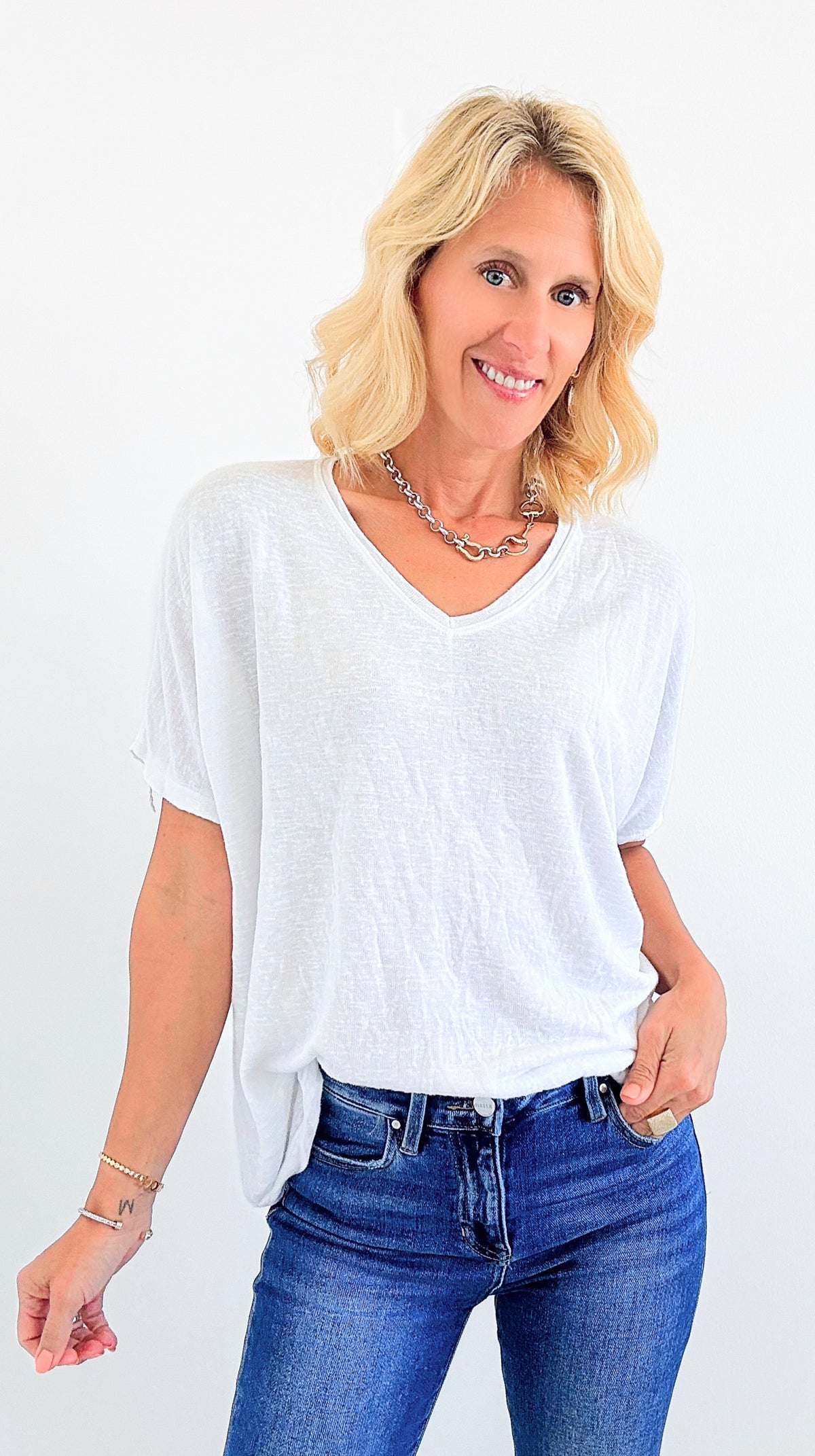Wings of Shine Sequin Top - White-110 Short Sleeve Tops-V6-Coastal Bloom Boutique, find the trendiest versions of the popular styles and looks Located in Indialantic, FL