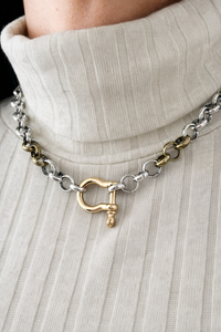 PRE ORDER CB Custom Two Tone Horsebit Necklace