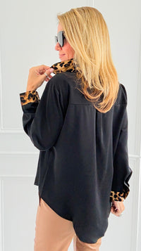 Wild Signature Blouse-110 Long Sleeve Tops-7Mango7-Coastal Bloom Boutique, find the trendiest versions of the popular styles and looks Located in Indialantic, FL