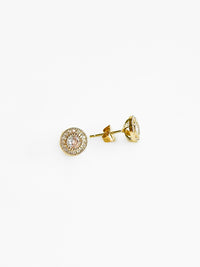 Cz Halo Round Cushion Stud Earring-230 Jewelry-Chasing Bandits-Coastal Bloom Boutique, find the trendiest versions of the popular styles and looks Located in Indialantic, FL