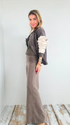 Mineral Wash Wide Leg Pants-Desert Taupe-170 Bottoms-Chatoyant-Coastal Bloom Boutique, find the trendiest versions of the popular styles and looks Located in Indialantic, FL