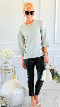 Pop of Color Scuba Top- JOH-130 Long Sleeve Tops-Joh Apparel-Coastal Bloom Boutique, find the trendiest versions of the popular styles and looks Located in Indialantic, FL