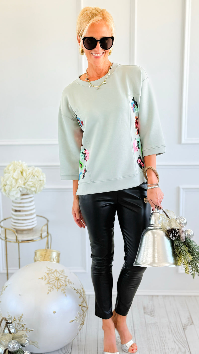 Pop of Color Scuba Top- JOH-130 Long Sleeve Tops-Joh Apparel-Coastal Bloom Boutique, find the trendiest versions of the popular styles and looks Located in Indialantic, FL